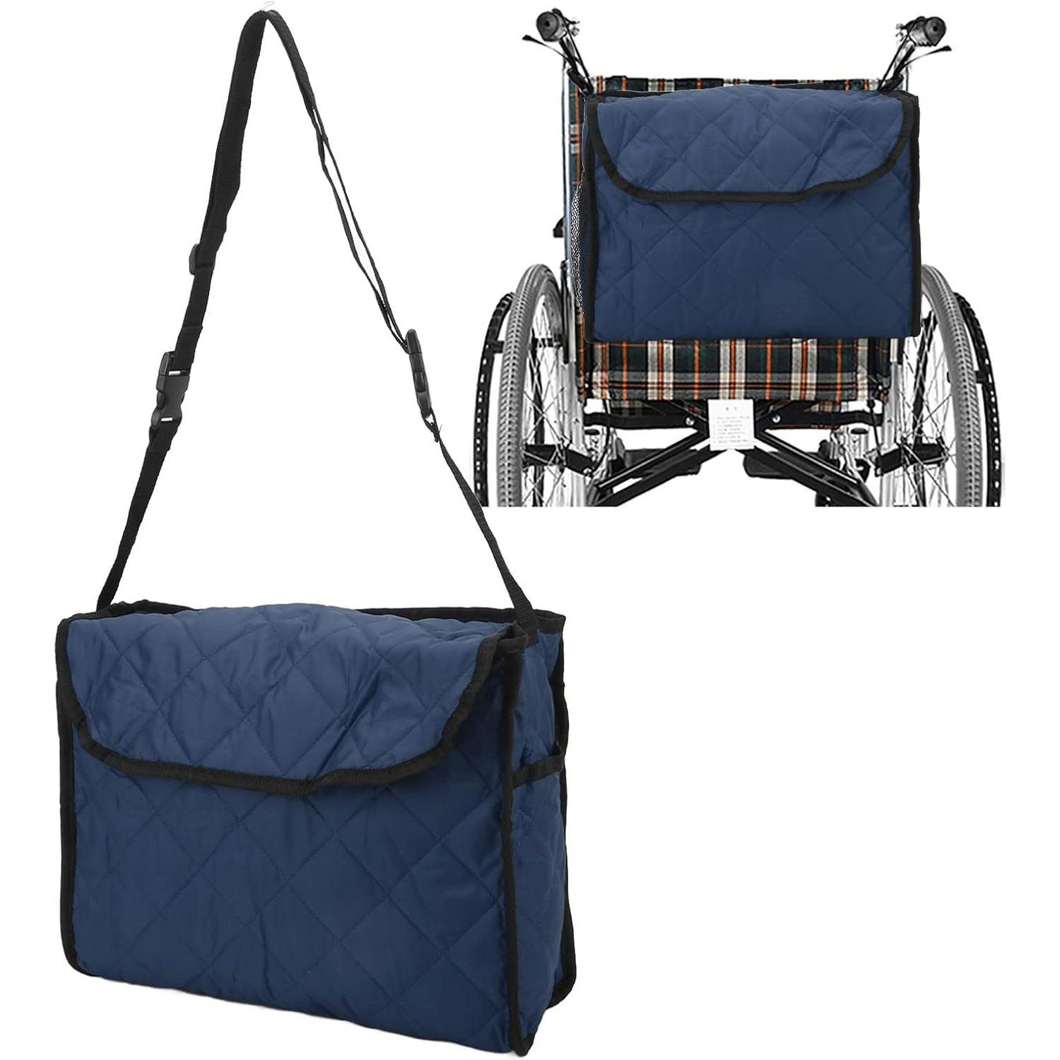 

Wheelchair Bag,Rolling Walkers and Transport Chairs for Elderly and Disabled, Wheelchair Organizer Storage Bag, Wheelchair Accessories