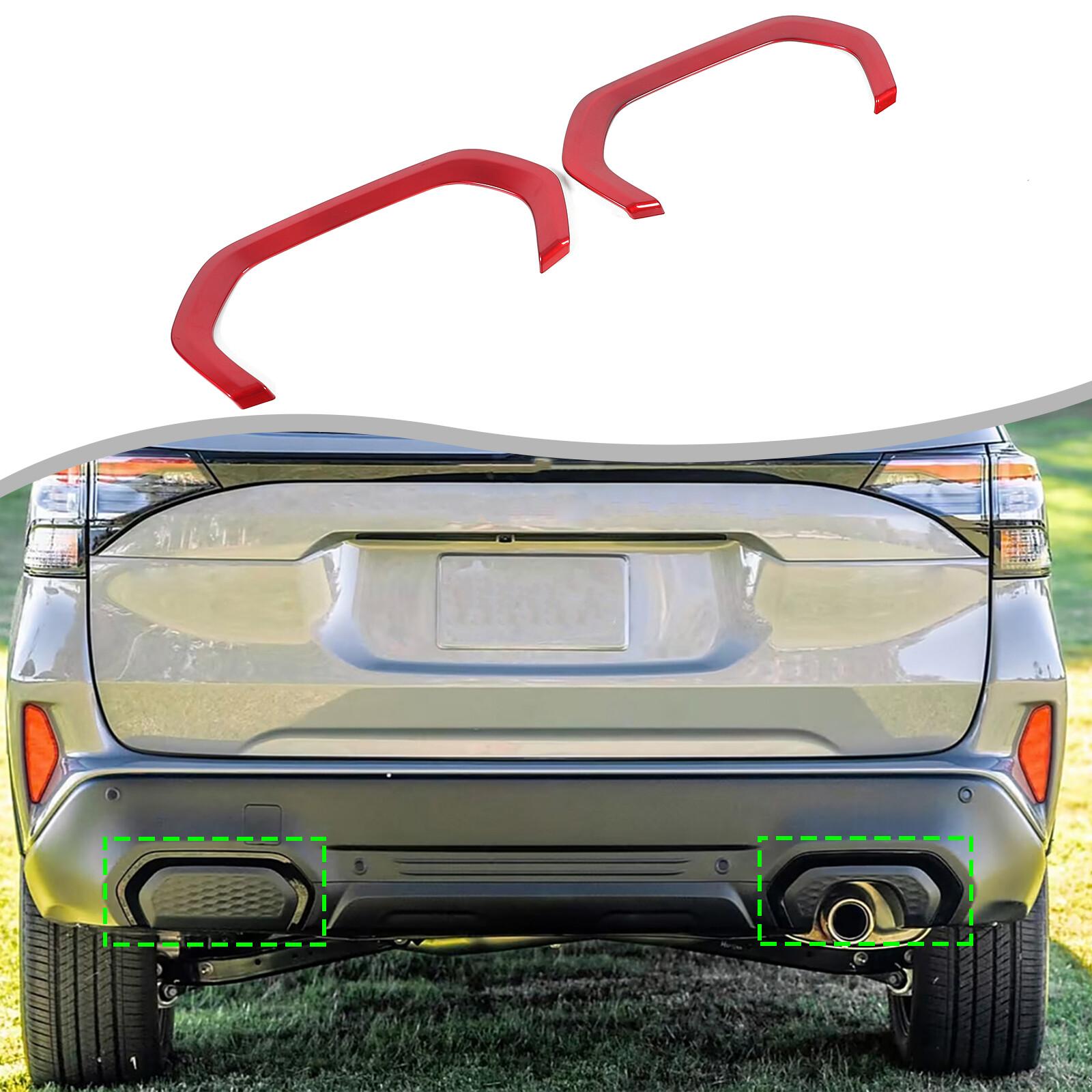 Red Rear Exhaust Muffler Tail Pipe Cover Trim For Subaru Forester SL 2025+