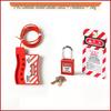 Adjustable PVC-Coated Stainless Steel Cable Lock with Hanger for Industrial Valves