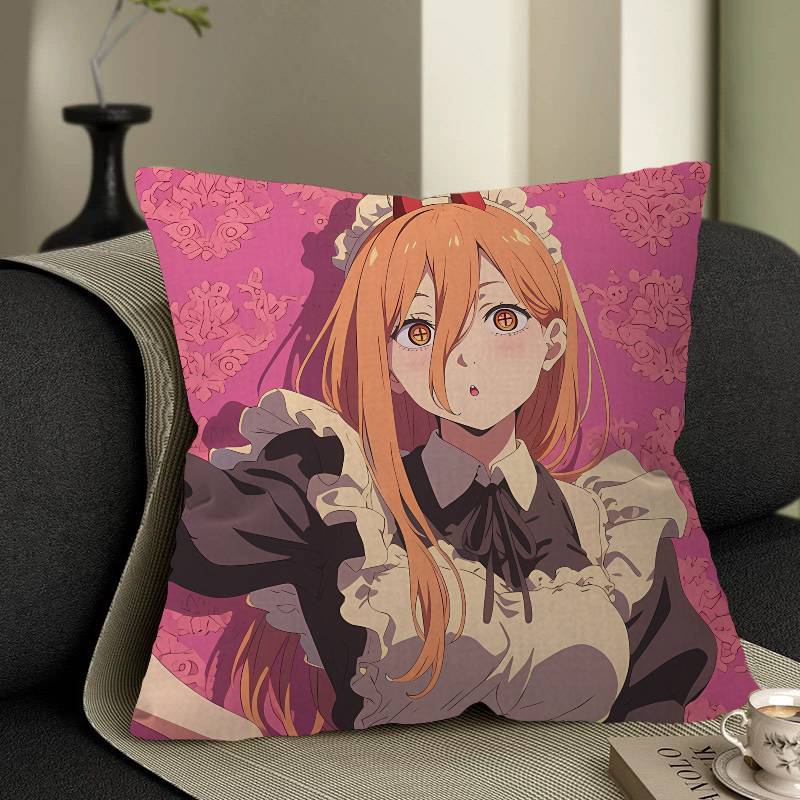 Power Comic Character Cushion Cover Pillowcase Upholstery Sofa Throw Pillow Home Decor Pillowcas