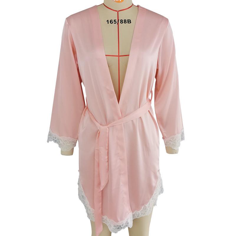 Summer Silk Sleep Dress For Women With Lace Backless Design And Breathable Fabric