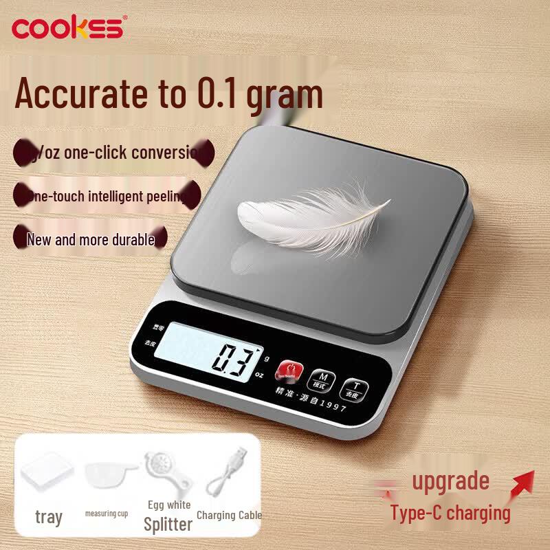 COOKSS 0.1g Precision Digital Kitchen Scale