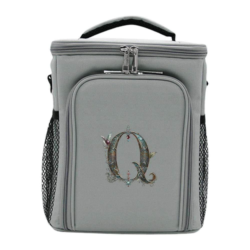 Food Storage Handbag Large Capacity Food Tote Crossbody Lunch Bag Durable Simplicity Outdoor Organizer Case Graphic Letter Print