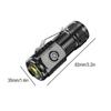 Three Eyed Mini Flashlight Rechargeable Led Flashlight New Thumb Flashlight