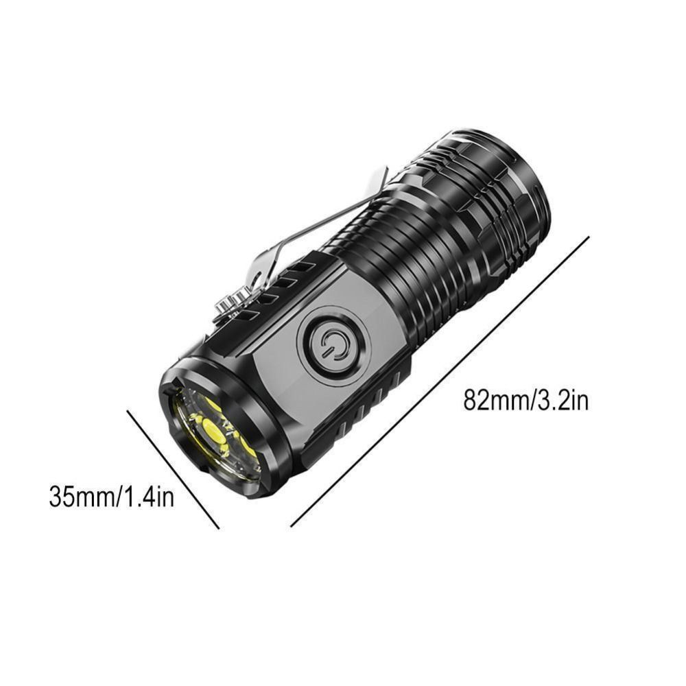 Three Eyed Mini Flashlight Rechargeable Led Flashlight New Thumb Flashlight