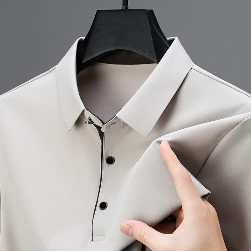 Summer New Men'S Short-Sleeve T-Shirt POLO Shirt Business Casual Fashion Versatile Short-Sleeve Tee For Middle-Aged Men