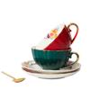 Beautiful Lovely Coffee Cup And Saucer Set English British Style 180 ML Afternoon Tea Cup Creative High Grade Porcelain Cup Mug