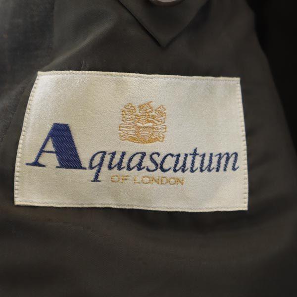 Aquascutum Made In Japan 100% Wool Tailored Jacket Gray Men's Used