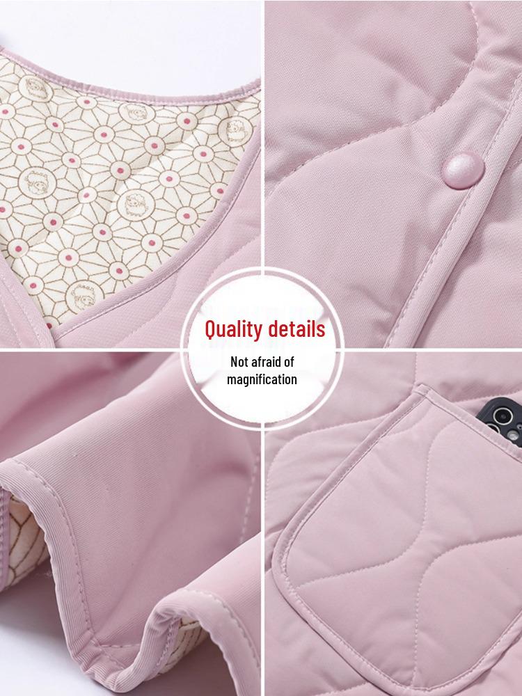 Women's Thickened Cape Vest for Autumn/Winter 2025 - Stylish and Warm for Middle-Aged and Elderly