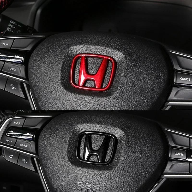ABS Steering Wheel Logo Emblem Cover Sticker for Honda - Accord Odyssey CR-V Fit CRZ City Civic HRV  Pilot Legend Car Accessory