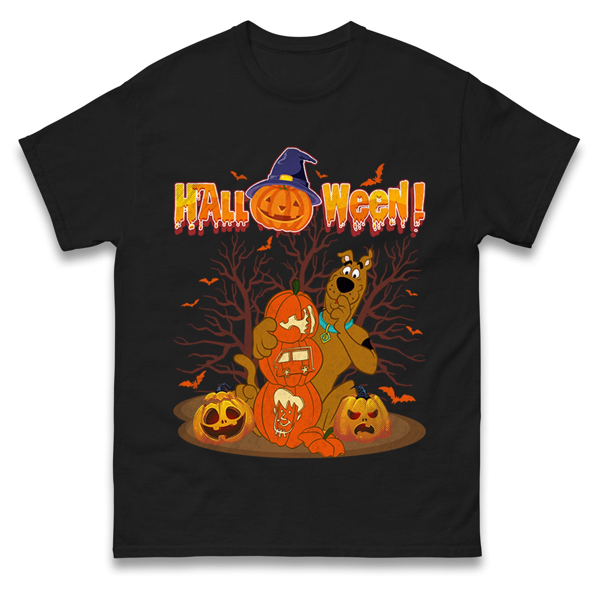 Scooby Doo Halloween Mens T Shirt Womens Tops Teess 2XL