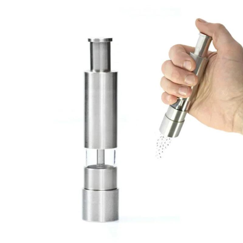Edelstahl Mini Klein Mahlen Hand Zerkleinerer Gewürz Pfeffer Grobes Salz Hand Würzen Flasche Gewürzmühle