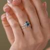 Deep Blue Zircon Couple Rings - Unisex Fashion Jewelry Bestseller