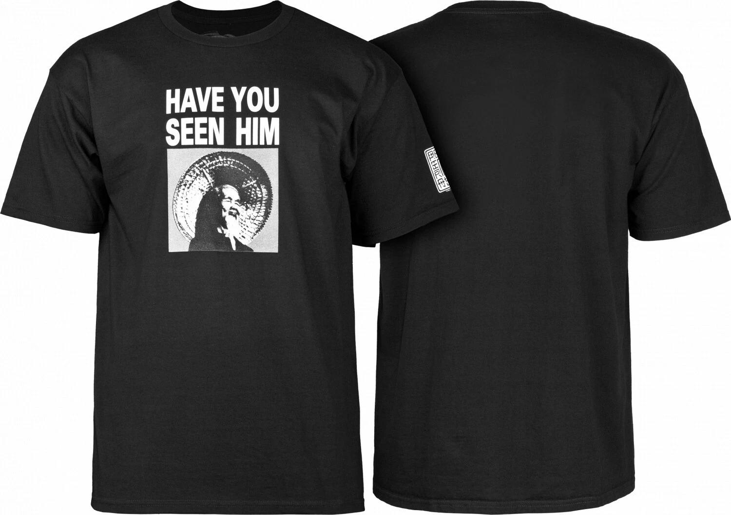 Powell Peralta ANIMAL CHIN HAVE YOU SEEN HIM Skateboard T Shirt BLACK XXL