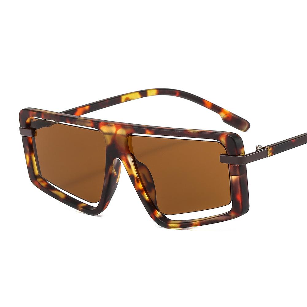 2024 Colorful Candy Steampunk Oversized Luxury Sunglasses Women Custom Fashion Square Frame Sunglasses Unisex