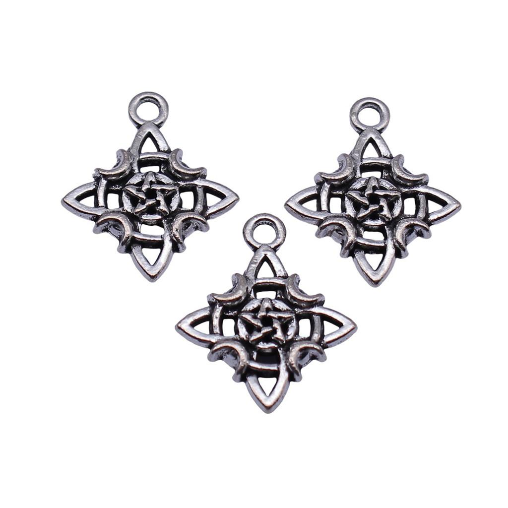Five-Pointed Star Charms Multi Color Alloy Plain Pendants For Celestial Themed Jewelry