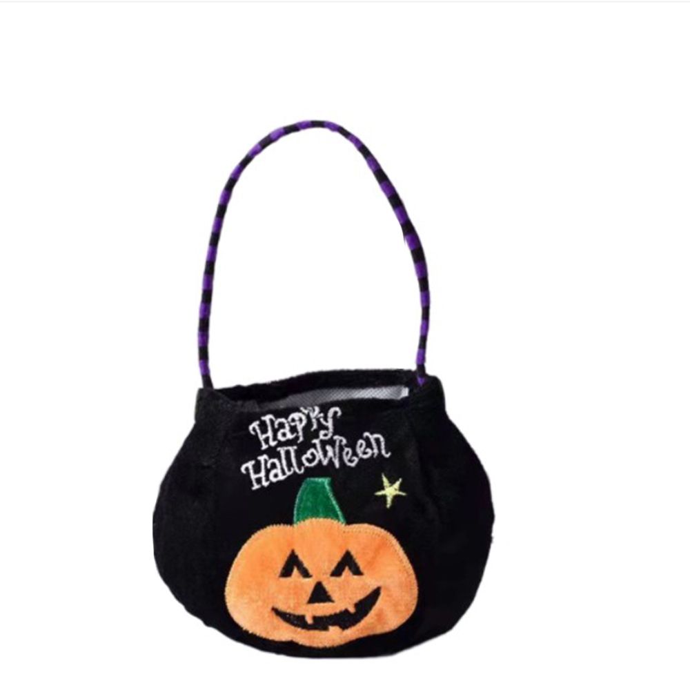 Dětská čarodějnická elfí dýňová kabelka dárková taška halloweenská taška na sladkosti koleda