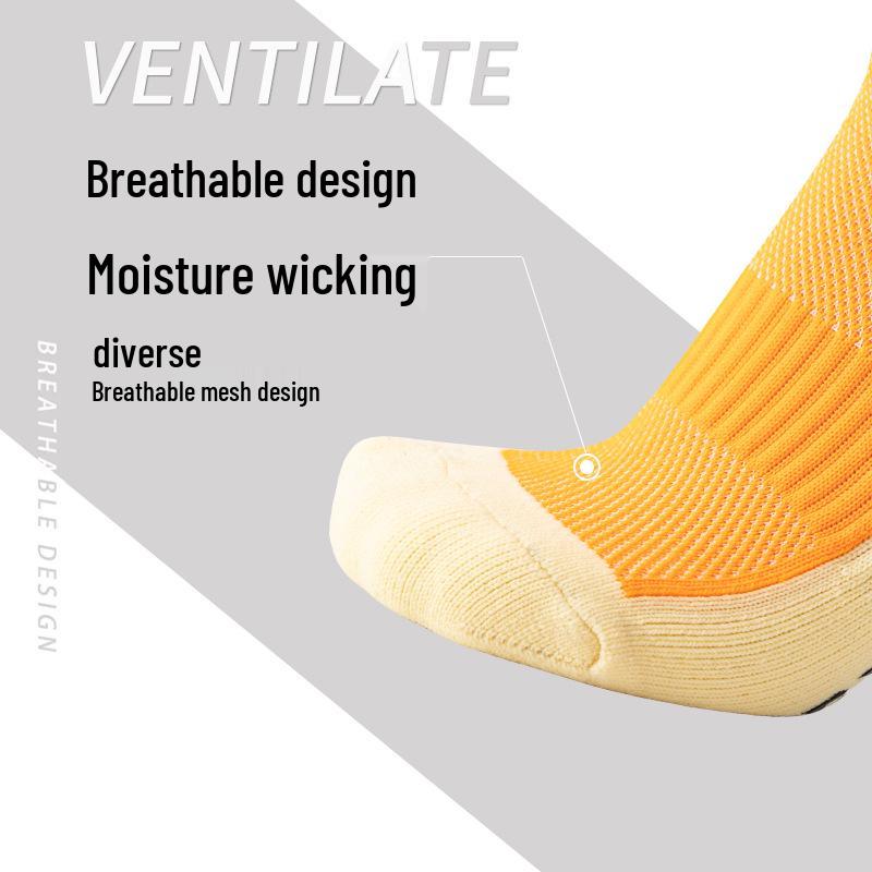 Non-Slip, Thickened Towel Bottom Football & Yoga Socks for Men and Women