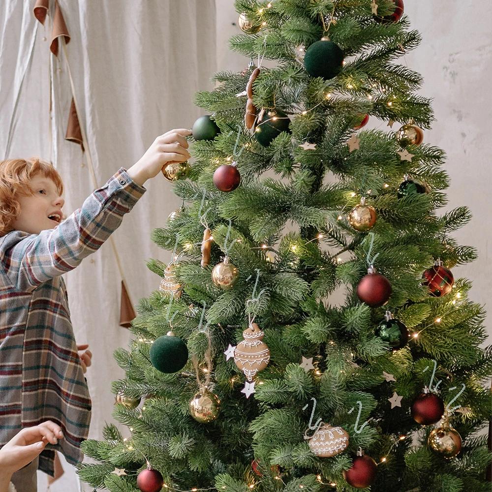 150pcs Christmas Tree Hooks S Shape Christmas Ornaments Hook Bauble Ornament Hanger Hanging Pendants Xmas Tree Hangers