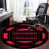 1pc Geometric Pattern Office Round Area Rug, Indoor Mat Suitable ForOffice, Under Office Chairs Bedroom Living Room Home Decor T166