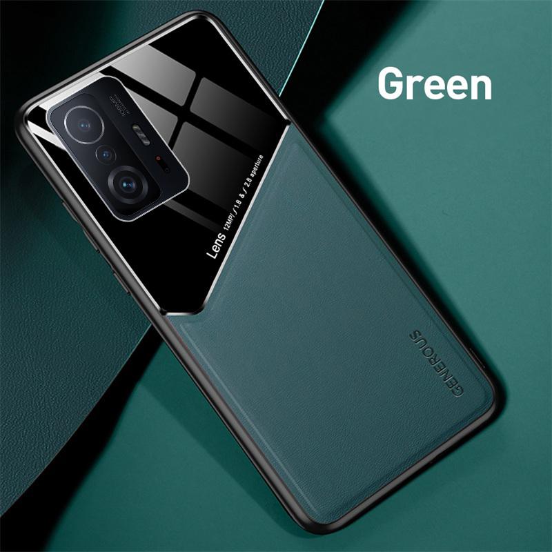 Pouzdro pro xiaomi 11t pro kožená textura kryt s magnetickým držákem do auta pro xiaomi 11t mi11t mi 11 t pro xiaomi11t měkký rám ochrana coque