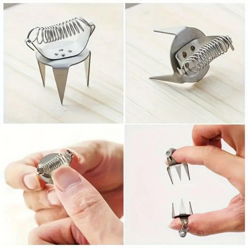 2 Stück Keramik Glasurwerkzeug Edelstahl Fingerspitzen Tauchglasur Clip Schwallen, Fingerspitzen Glasieren und Daumen Färben