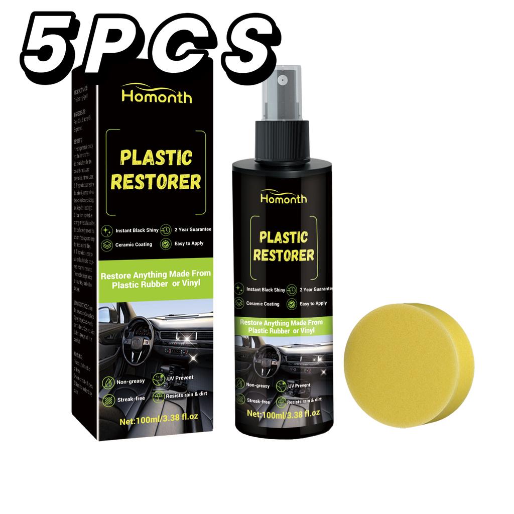 Shine Plastic Leather Restorer Revitalizer Long-Lasting Coating Car Rubber Renovator Glossy Clean Refurbish for Automotive