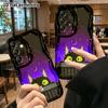 Phone case: 2D flat, suitable for Samsung Galaxy A34 A35 M05 M06 S20 S22 S21 FE Plus 5G protective case, cartoon black cat, perfect Christmas and Hall