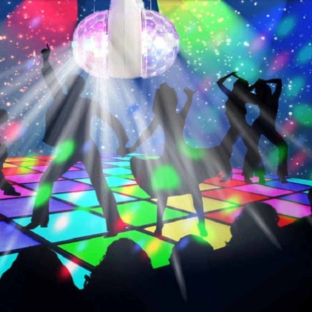 Автоматически вращающаяся хрустальная стробоскопическая RGB лампа 6 Вт AC85-265V DJ сценическая лампа лампочка диско огни бар