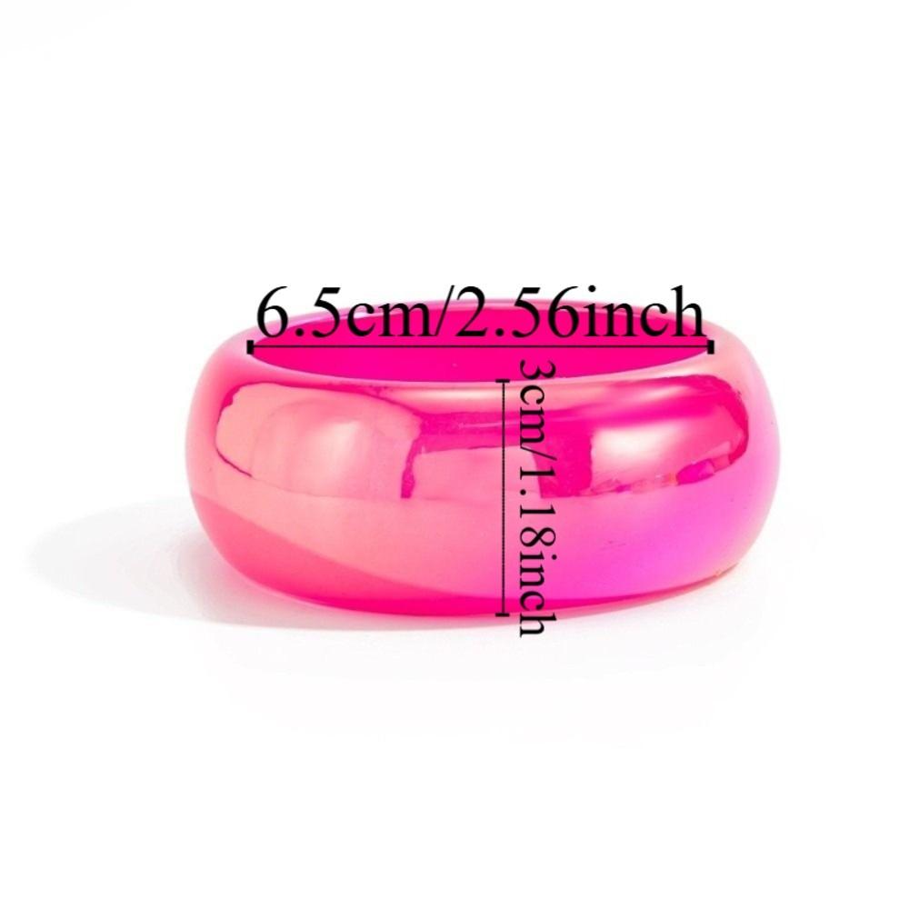 Unregelmäßige Geometrische Bunte Harz Armreifen Transparente Dicke Armreifen Trendige Laser Armbänder Geschenke