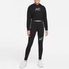Nike Embroidered Logo Crop Hoodie Kids Tops Black DM8372-010