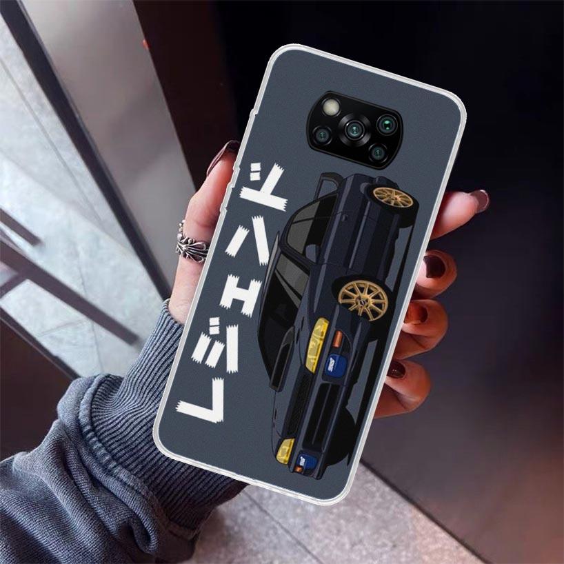 JDM Tokyo Drift Sports Car Phone Case For Xiaomi Poco X7 X6 X5 Pro F7 Ultra Redmi 15C 15 13 13C 12 12C 10 10A 10C 9 9A 9C 9T She