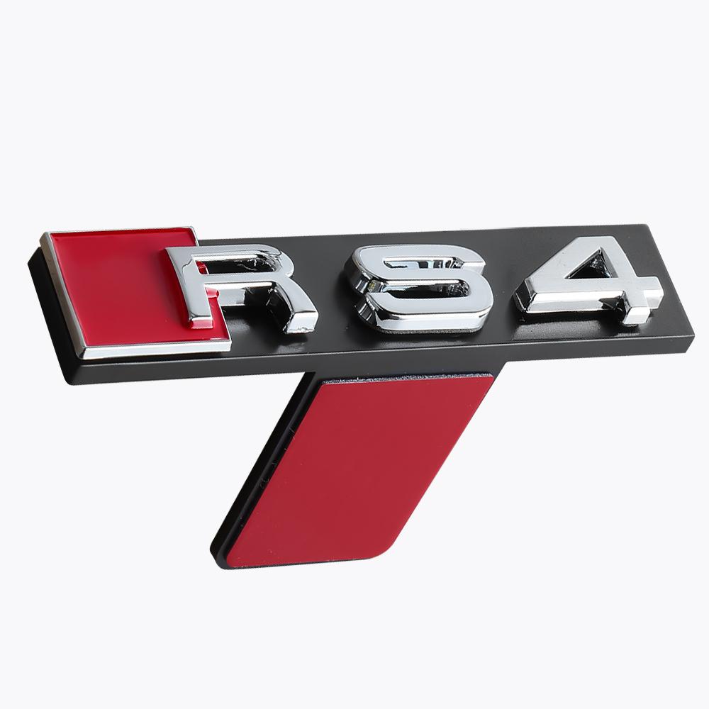 3D RS3 RS4 RS5 RS6 RS7 RS8 Badge Car Front Grille Emblem Auto Accessories For Audi Sline Quattro RS S TT A1 A2 A3 A4 A5 A6 A7 A8
