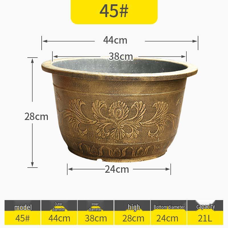 Extra Large Outdoor Plastic Flower Pot for Trees, Water Lilies, or Lotus Flowers