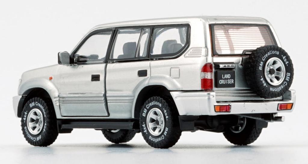 BM CREATIONS Toyota Land Cruiser Prado LC95 Silver Finished Product 1/64 (LHD)