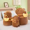 Fortune Tree Capybara Plush Doll Children'S Backpack Chef Bread Fries Koi Kapibara Doll
