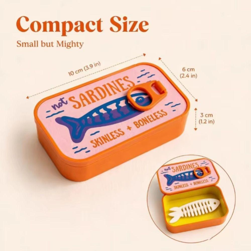 3D Printed Sardine Jewelry Box Fishbone Insert Trinket Storage Box  Desk Storage
