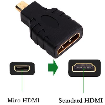 Mirco HDMI To HDMI Adapter microHDMI Male To HDMI Female High Definition Adapter