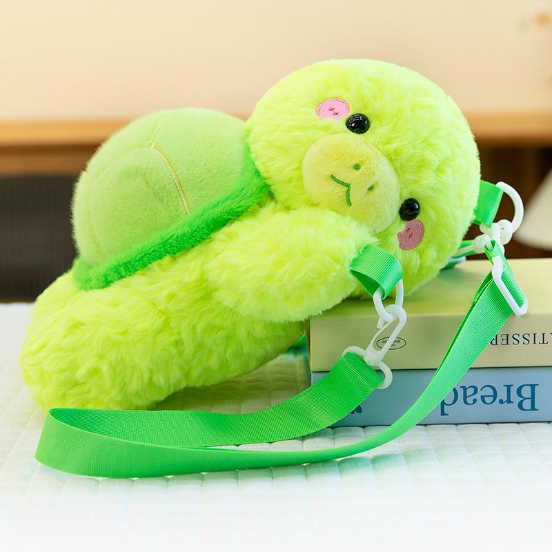 Cute Turtle Plush Shoulder Bag Children Puppy Doll Girl Fox Backpack Pink Pig Birthday Gift