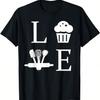 J'aime l'Art Pinceau Mignon Tubes de Peinture Palette T-shirt d'Art Coloré