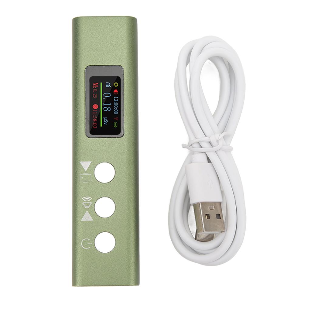 Geiger Counter Nuclear Radiation Detector Portable USB Charging Handheld Beta Gamma X Ray Monitor