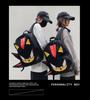 Handmade Sonic Shadow Black Charizard Plush Backpack for Couples