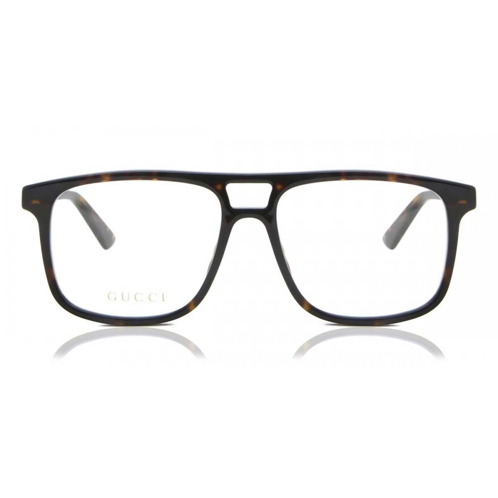 

Gucci Gg1035o 002 Men Eyeglasses Shiny Havana/55