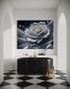 Canvas Print, Silver Rose Petal