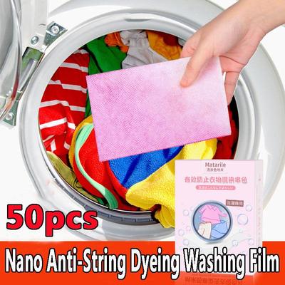 5/25/50pcs Anti Teint Tissu Blanchisserie Papier Preuve Couleur Teinture Preuve Feuille de lessive