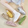 Mode 2025 Frühling Neue Elegante Schleifen Design Flachmündige Lässige Einzelne Schuhe für Damen Bequeme Atmungsaktive Low-Top Flache Sneakers