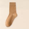 Female Autumn and Winter Warm Cotton 7A Antibacterial Cotton Sweat Absorbing Deodorizing Boneless Tube Stack Socks