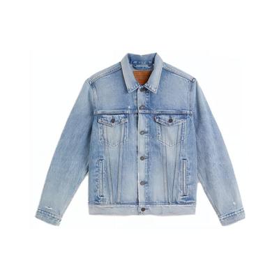 Levis SS23 Solid Color Square Neck Button Jacket Men Jacket Light-Indigo 72334-0628