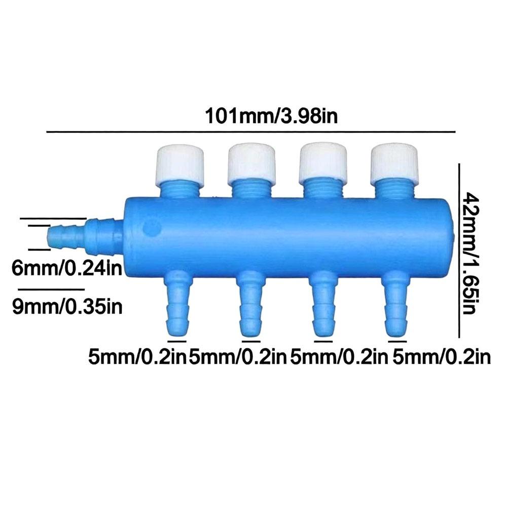 Multi Outlet Air Flow Control Valve Adjustable Aquarium Air Splitter Aquarium Aeration