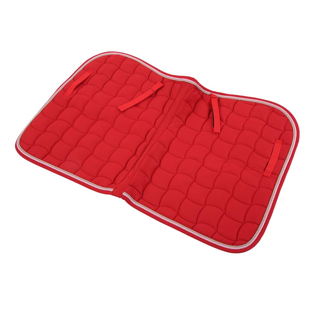 Saddle Pad Soft Breathable All Purpose Double Rope Saddle Pad with Hand Strap and Girth for